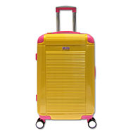 Vali giảm giá nhựa dẻo tốt màu vàng nữ tính size 24 khóa TSA TM980