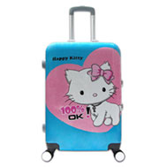 Vali khóa sập giá rẻ nhựa in hình mèo Kitty đựng quần áo 20kg TM407